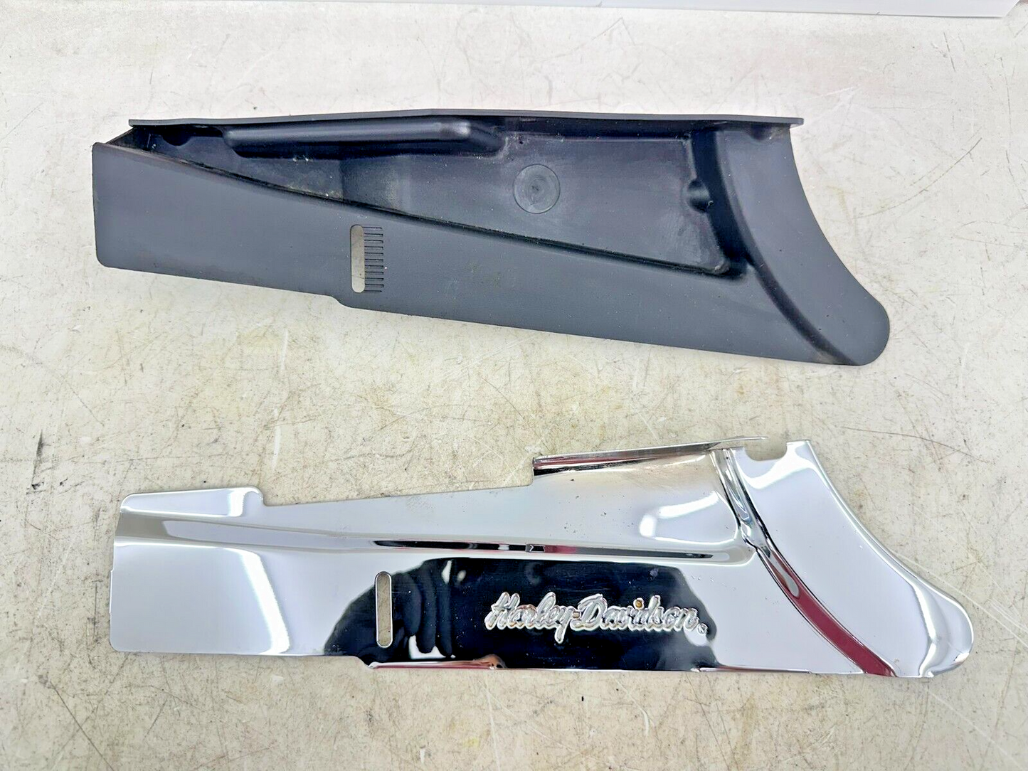 2002 HARLEY DYNA LOW RIDER Chrome Lower Belt Cover + Plastic Guard