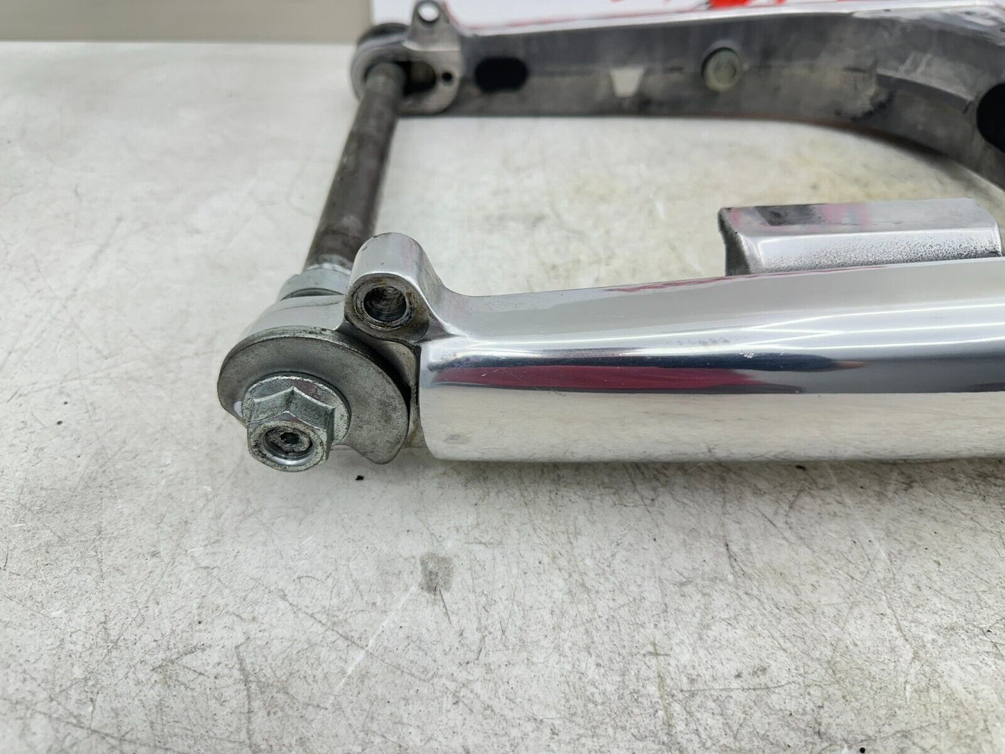 2003 Harley Davidson V Rod VRSCA Swingarm Polished W/ Axle + Mounting Bolt