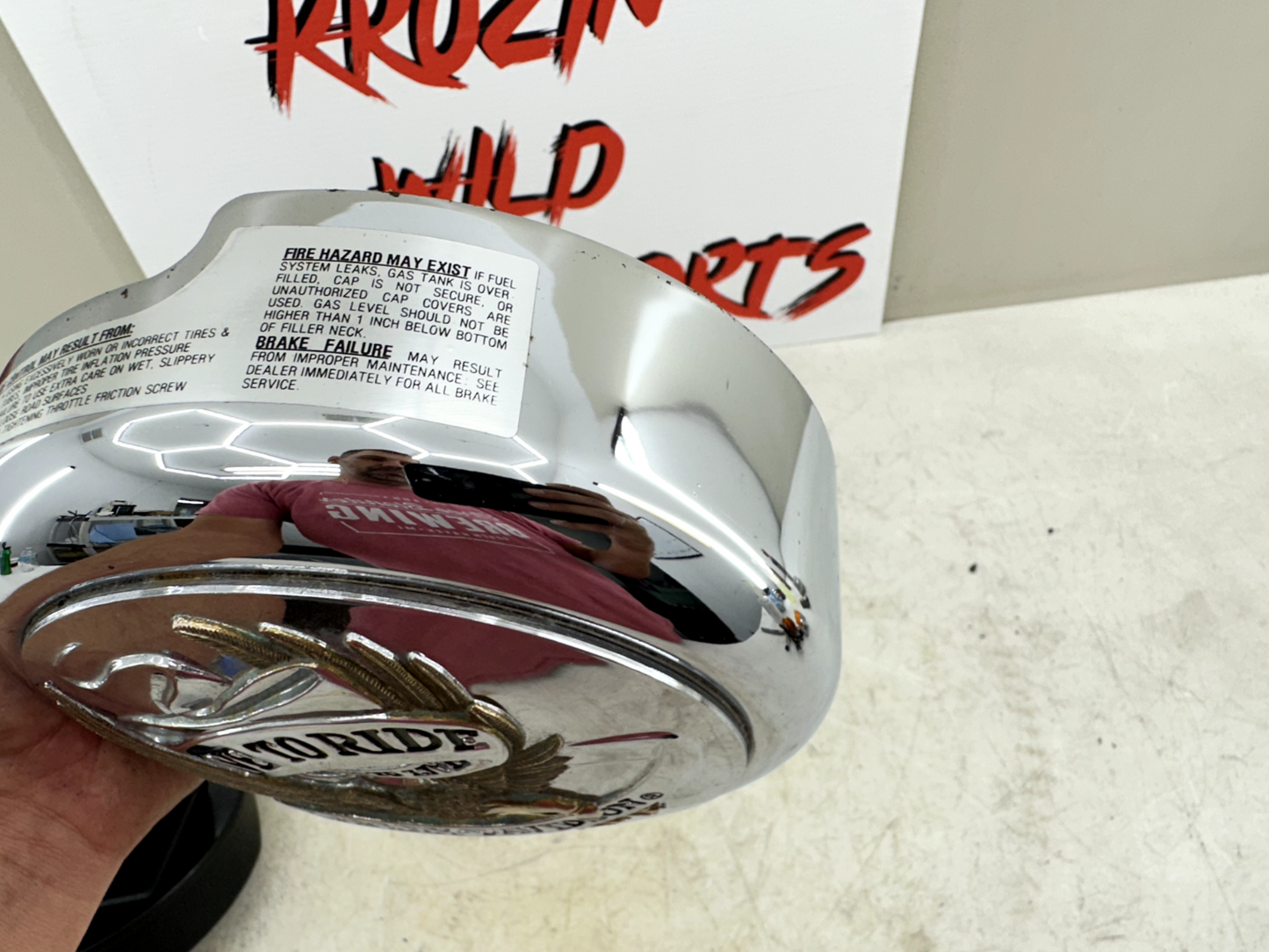 1997 HARLEY DYNA Air Filter Housing Cover + Backing Plate Live To Ride