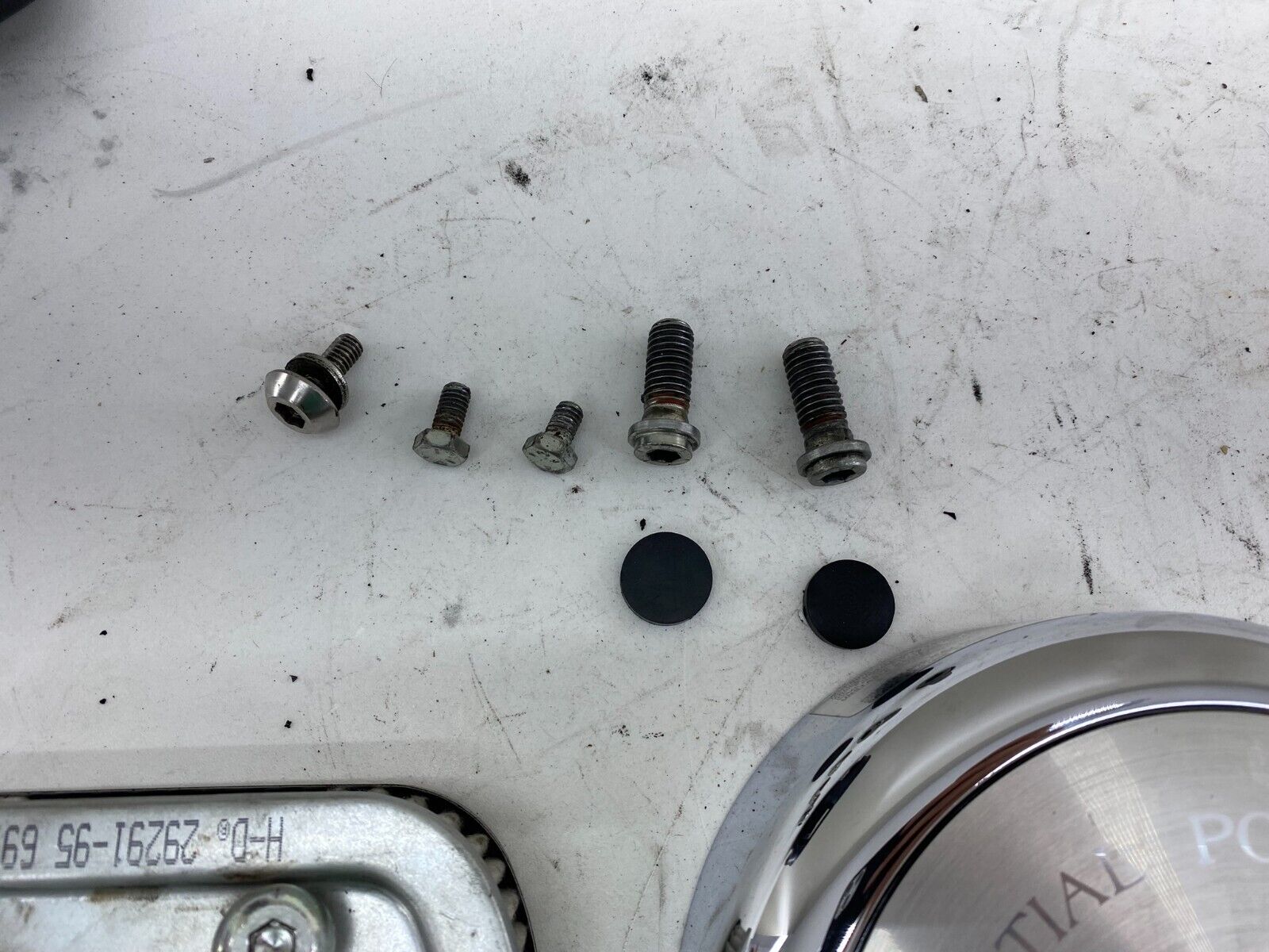 1995 HARLEY ELECTRA GLIDE Chrome Air Filter Housing Backing Plate Hardware