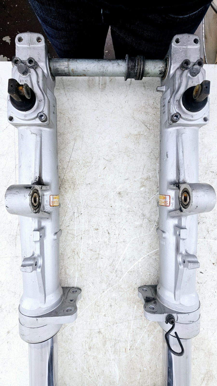 1993 HONDA GOLDWING GL1500 Front end Forks Suspension Triple Tree Clamp Tubes
