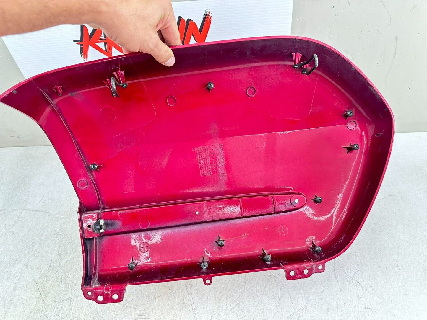 2004 Honda Goldwing GL1800 Red Left Outer Saddlebag Lid Cover Case