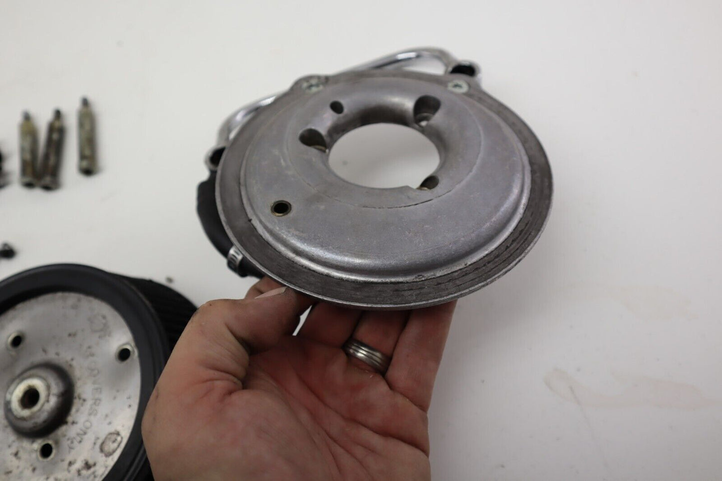 2001 HARLEY DAVIDSON SOFTAIL Air Filter Housing Mounting Flange & Hardware