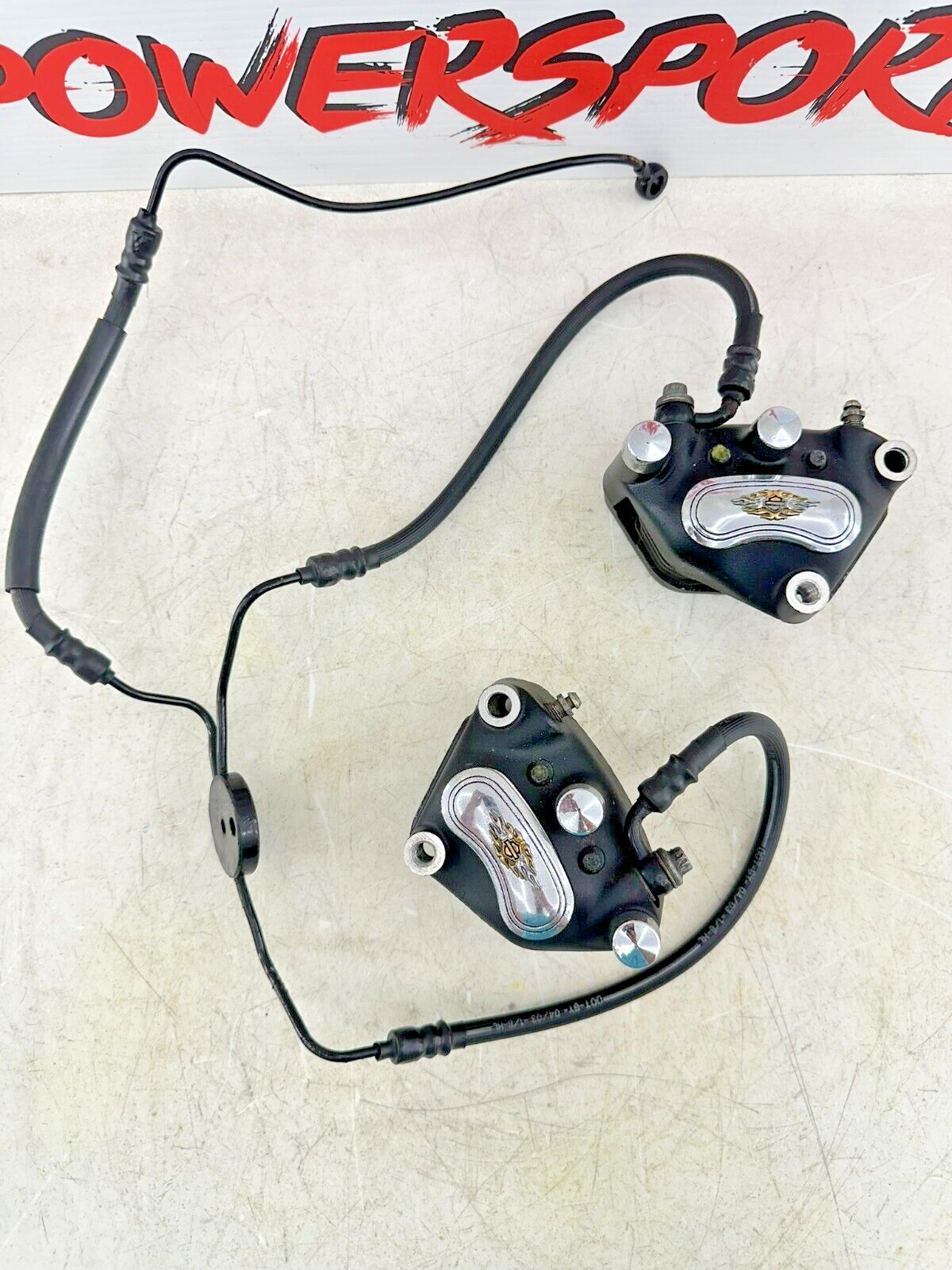 2000 up HARLEY ELECTRA GLIDE Right Left Front Brake Caliper + Hose