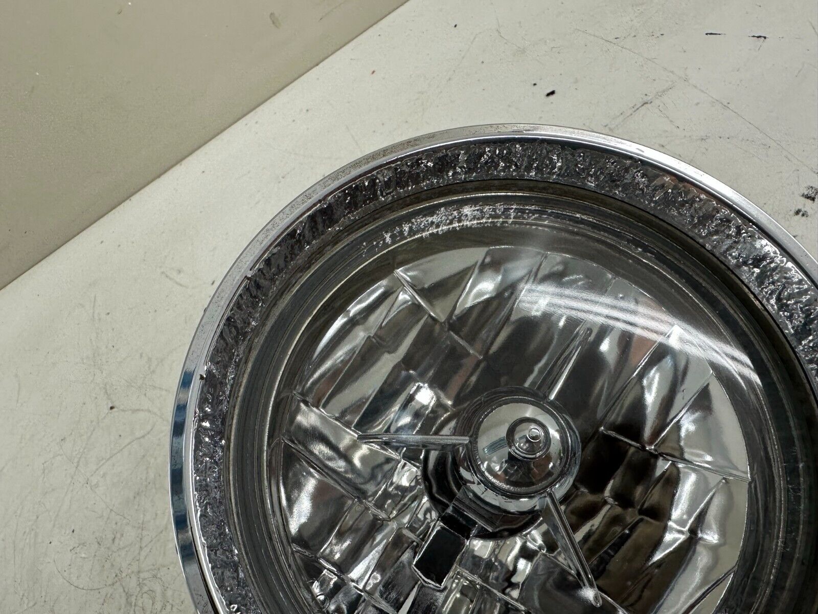 2000 HARLEY DAVIDSON DYNA SOFTAIL BULLET STYLE HEADLIGHT LIGHT CHROME