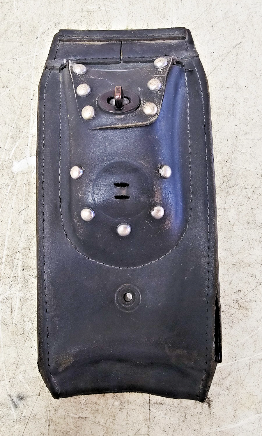 1993 HARLEY SOFTAIL Leather Fuel Tank Filler Panel Pouch Console