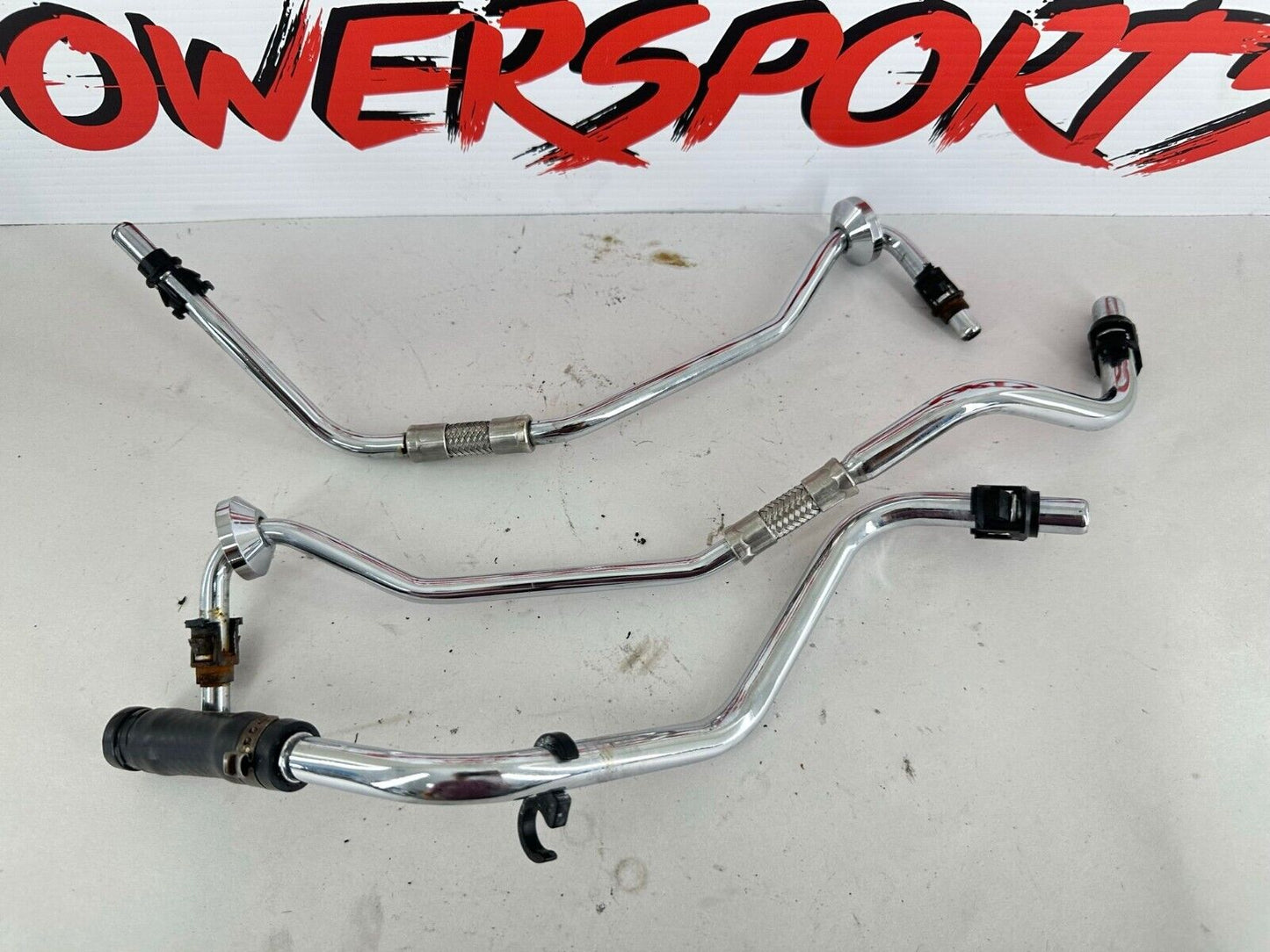 2003 HARLEY SOFTAIL Chrome Oil Tank Hard Lines Hose