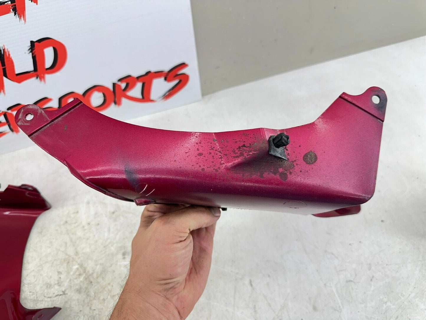 2004 Honda Goldwing GL1800 Red Right Left Inner Cowling Fairing Filler Panel