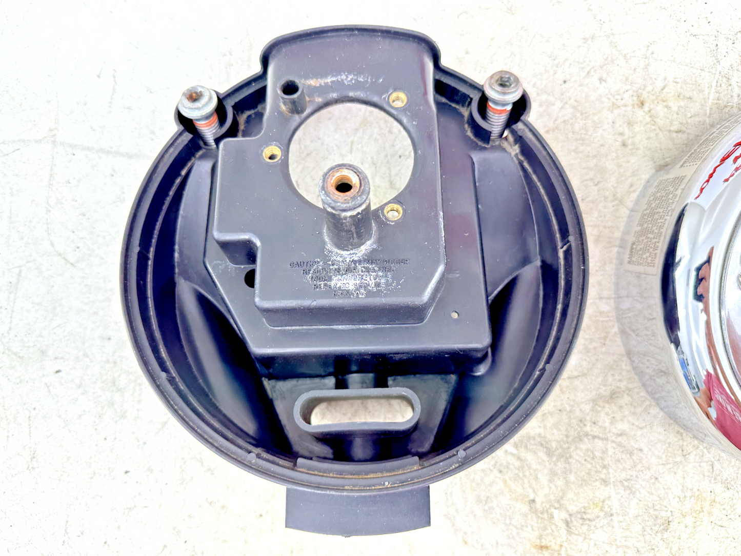1997 HARLEY DYNA Air Filter Housing Cover + Backing Plate Live To Ride