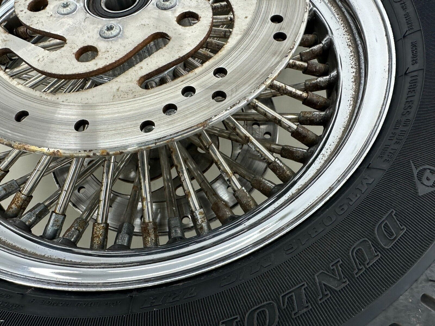 2005 HARLEY FLH ROADKING 16" Front Wheel Rim Oversize Spoke Tire
