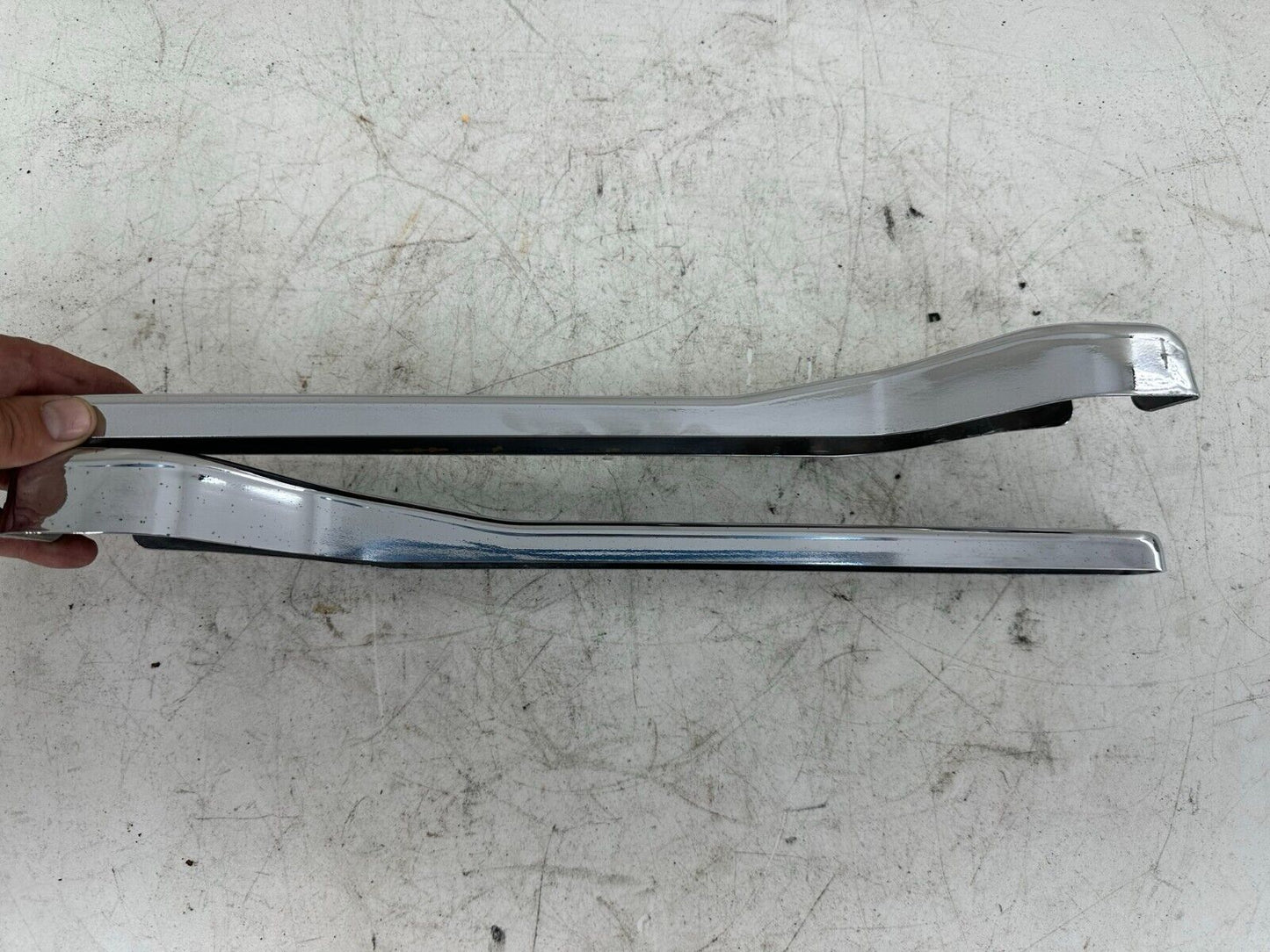 1999 HARLEY DAVIDSON DYNA CHROME RIGHT LEFT REAR FRAME STRUT ARM COVERS