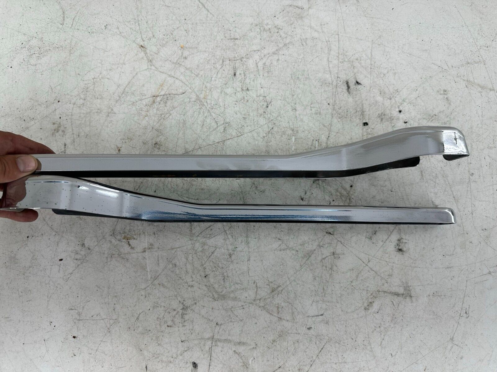 1999 HARLEY DAVIDSON DYNA CHROME RIGHT LEFT REAR FRAME STRUT ARM COVERS