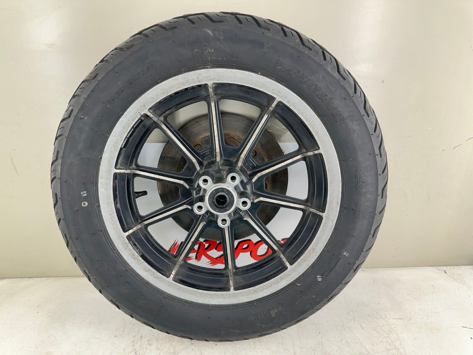 1999 HARLEY ELECTRA GLIDE 99 Down Rear Wheel Rim Tire 10 Spoke