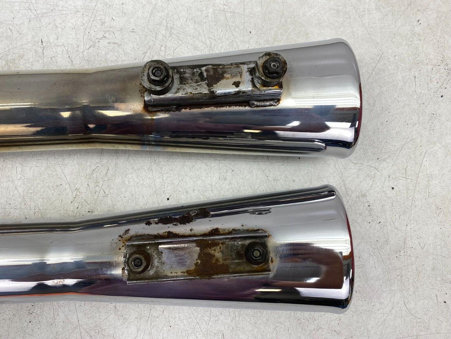2000 HARLEY DAVIDSON FLH ROADKING EXHAUST SYSTEM SLIP ON MUFFLER SILENCER CHROME