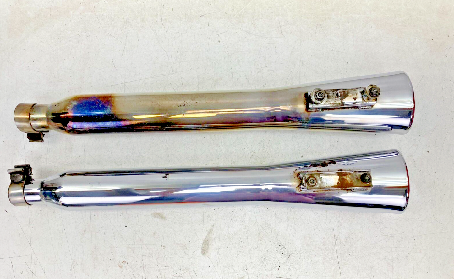 2000 HARLEY DAVIDSON FLH ROADKING Exhaust System Slip On Muffler Silencer Chrome