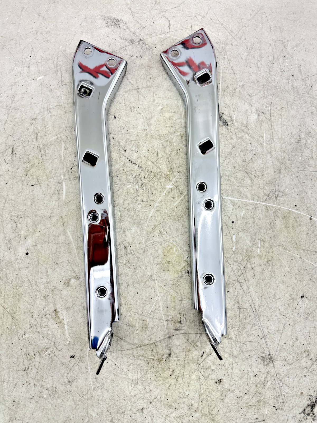 2003 HARLEY ELECTRA GLIDE classic Chrome Saddlebag Mounting Frame Bars Bracket