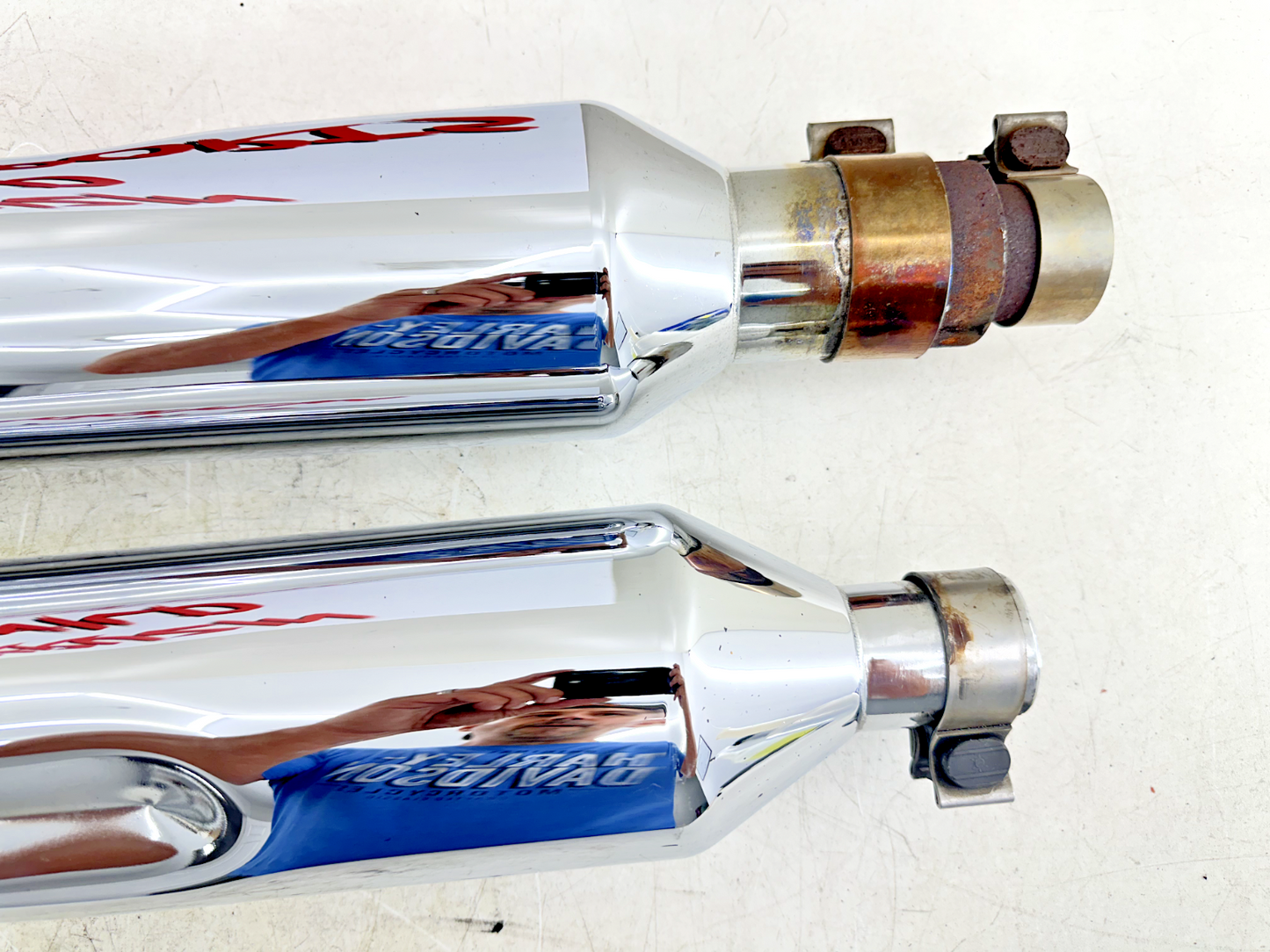 2003 HARLEY ELECTRA GLIDE classic Rinehart 4.5" Exhaust System Slip On Mufflers