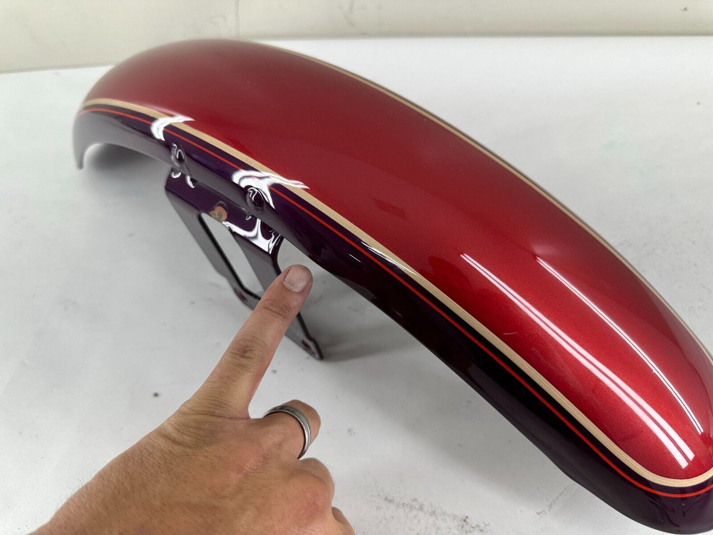 1996 HARLEY DAVIDSON DYNA FRONT FENDER OEM HD PAINT
