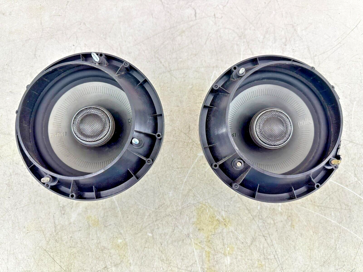 2003 HARLEY ELECTRA GLIDE classic Polk Audio 6.5" MM1 Front Speakers W/ Adapter
