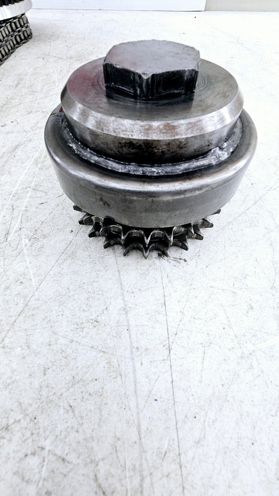 1988 HARLEY SOFTAIL Primary Clutch Chain Jackshaft Compensator Tapered Shaft