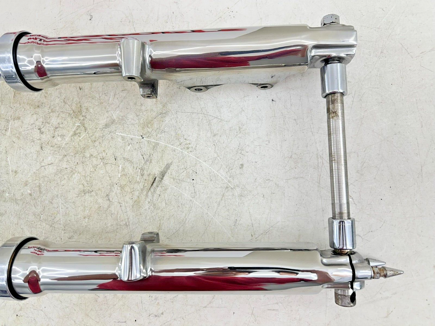 1999 HARLEY SOFTAIL Chrome Wide Glide Forks Triple Tree Clamp