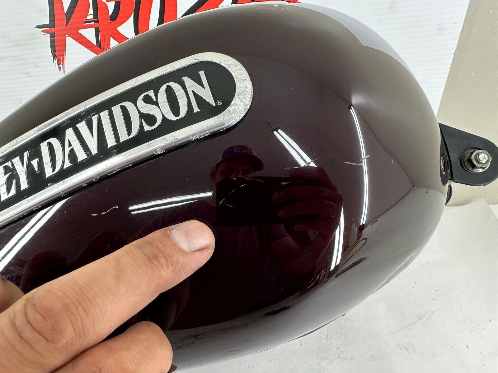 2007 HARLEY SPORTSTER CUSTOM Purple Gas Fuel Tank OEM EFI