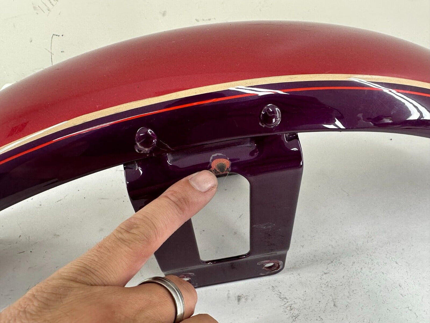 1996 HARLEY DAVIDSON DYNA FRONT FENDER OEM HD PAINT