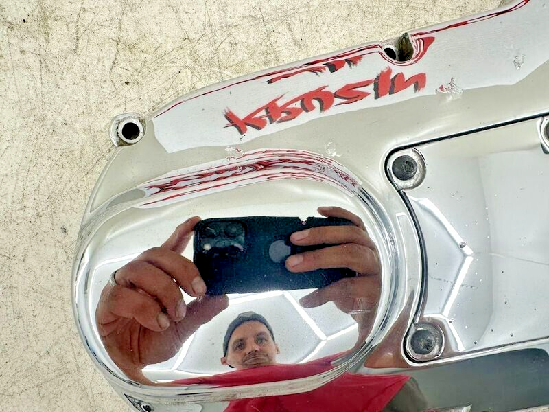 1999 HARLEY FLH ELECTRA GLIDE Chrome Outer Primary Clutch Cover Case Housing