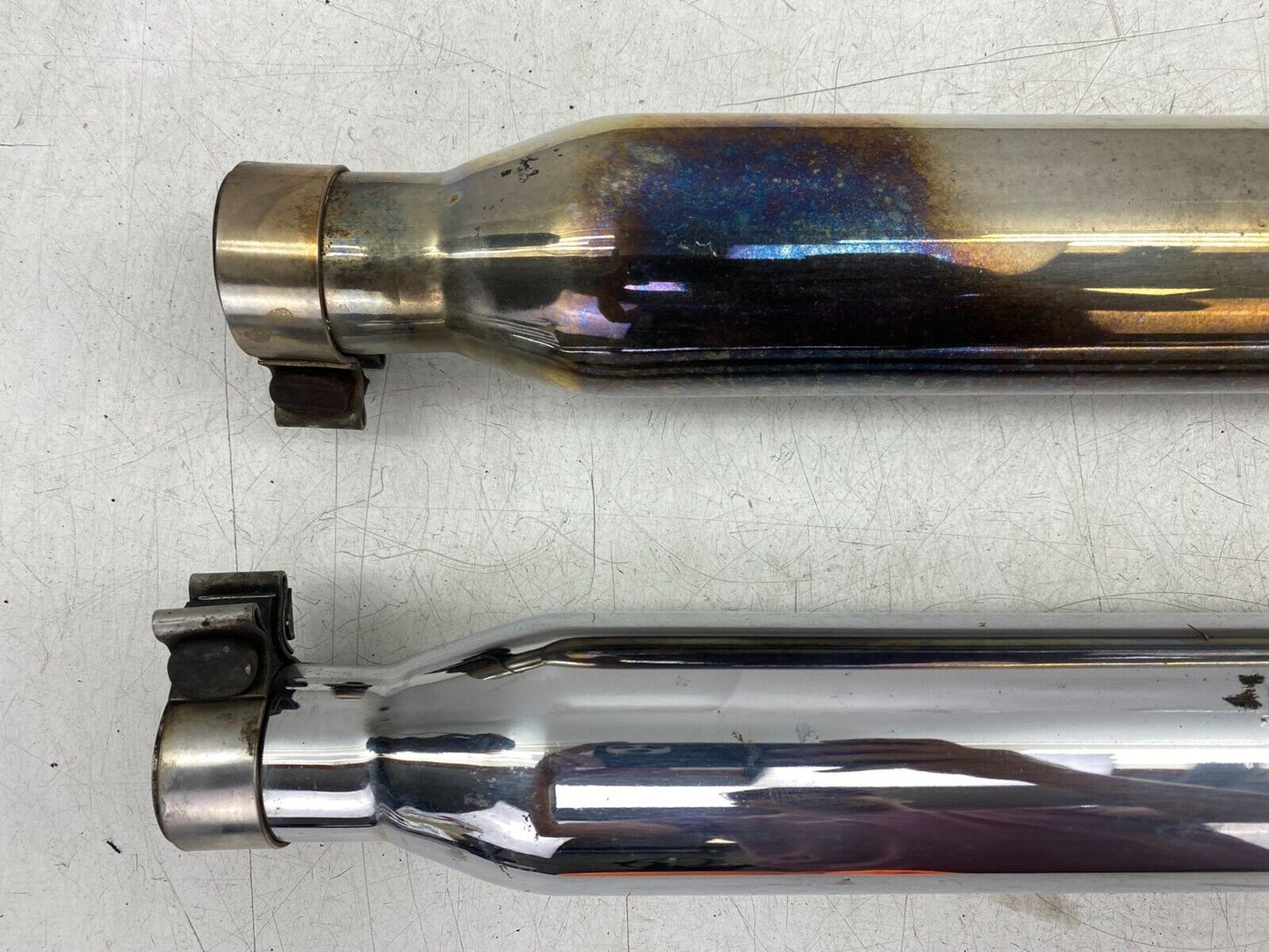 2000 HARLEY DAVIDSON FLH ROADKING EXHAUST SYSTEM SLIP ON MUFFLER SILENCER CHROME