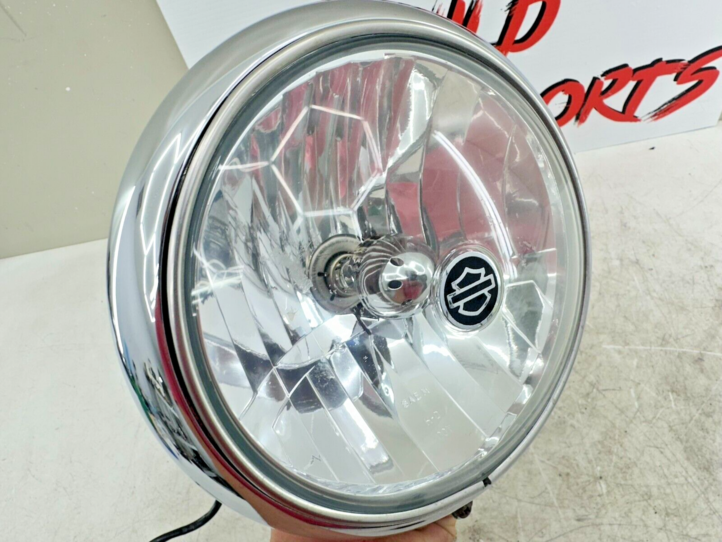 2006 HARLEY SOFTAIL DELUXE OEM HD Headlight Bucket Bulb Trim Ring
