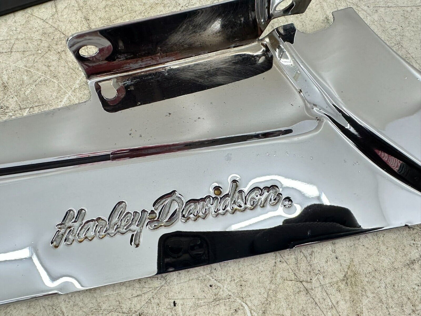 2002 HARLEY DYNA LOW RIDER Chrome Lower Belt Cover + Plastic Guard