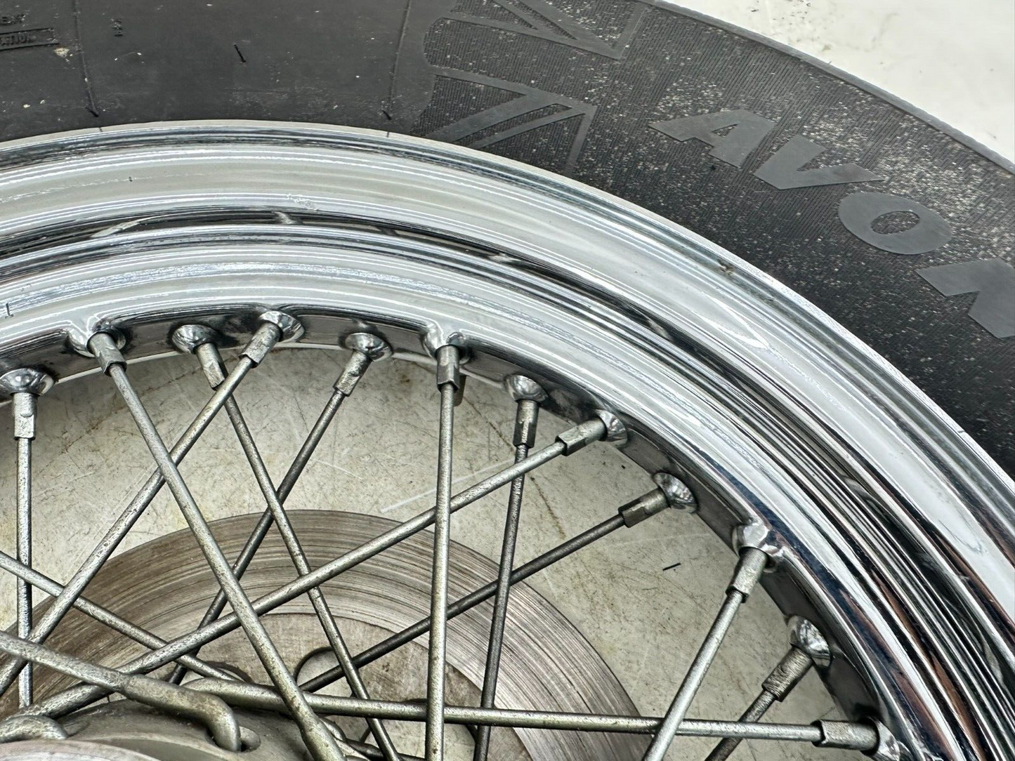 1999 HARLEY SOFTAIL 99 Down 16" Rear Wheel Rim Tire Spoke Laced W/ Hub
