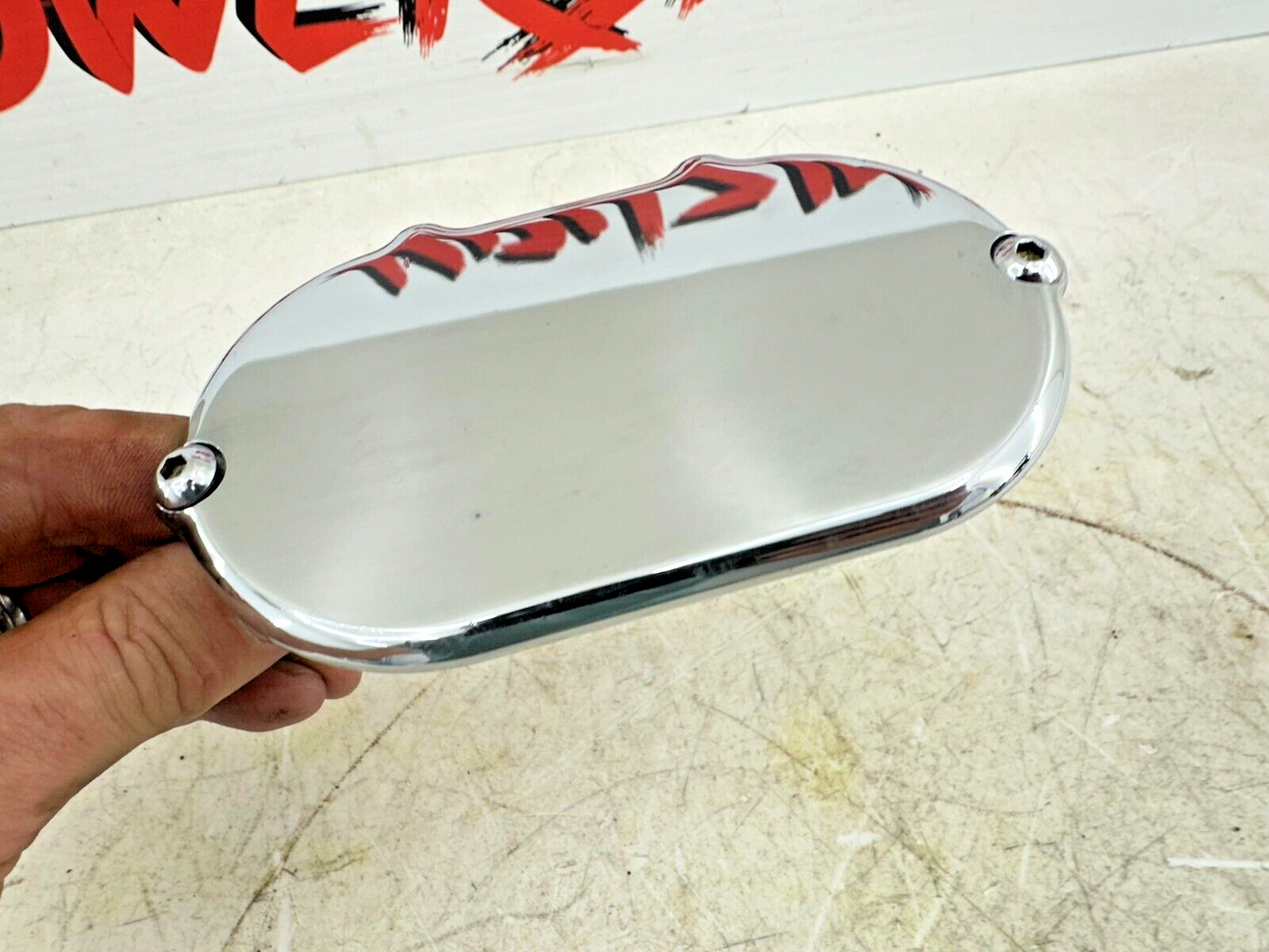 1999 HARLEY SOFTAIL Chrome Transmission Gearbox Right Side Cover