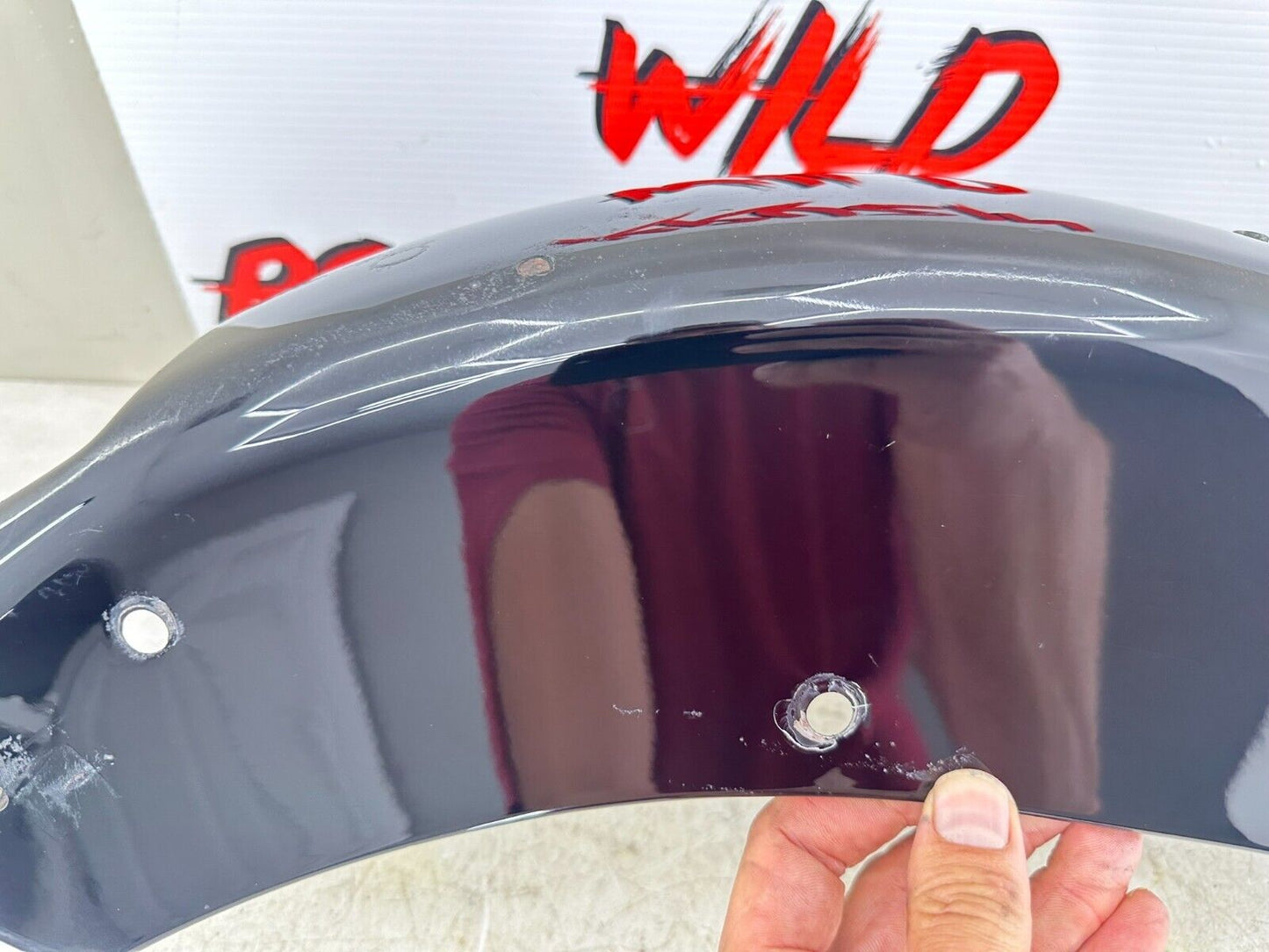 1999 HARLEY SOFTAIL OEM HD Genuine Bob Bobber Rear Fender Black Beautiful!!!