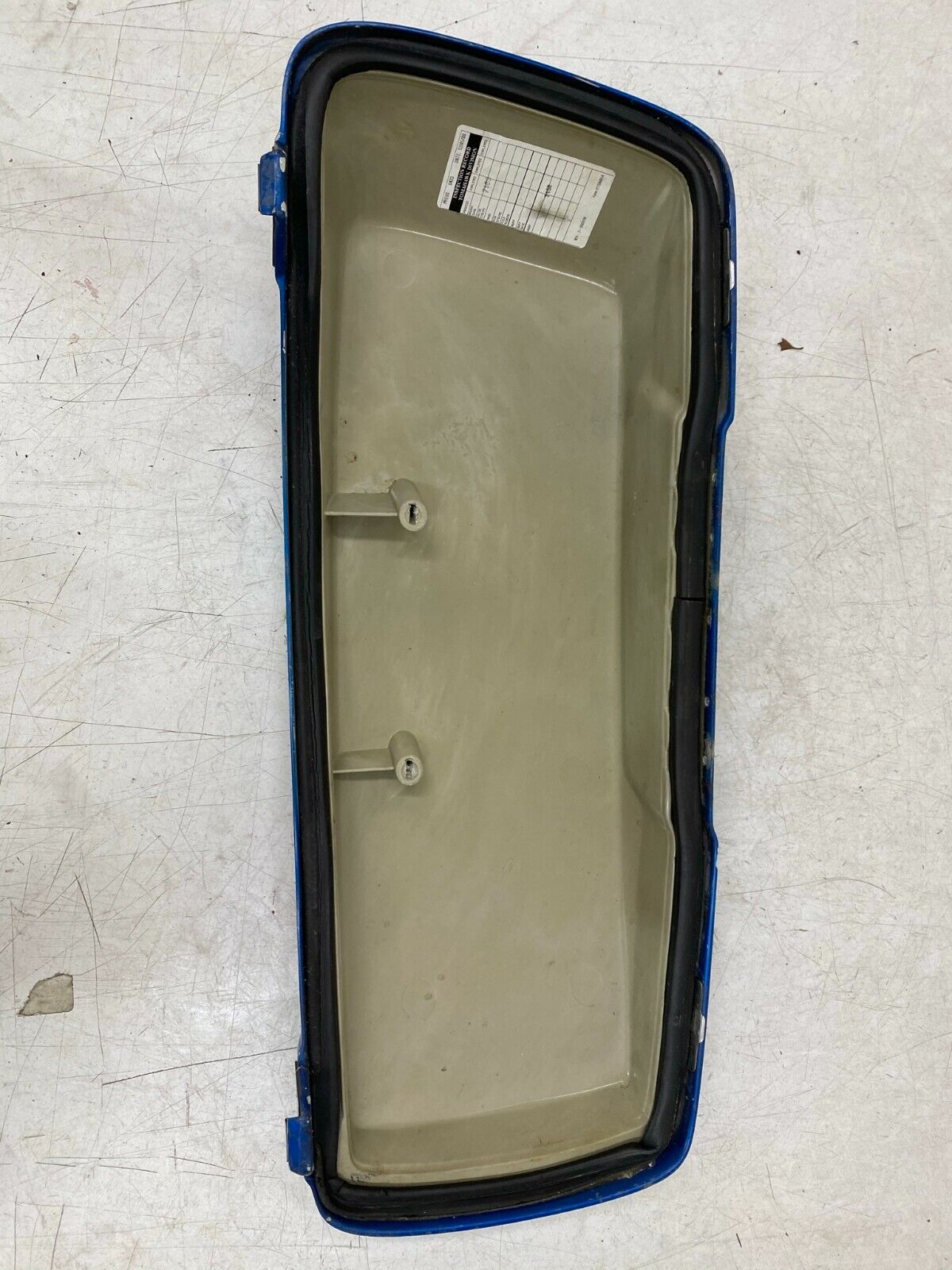 2002 HARLEY DAVIDSON FLH Road Glide CVO Left Saddle Bag Lid OEM HD Blue
