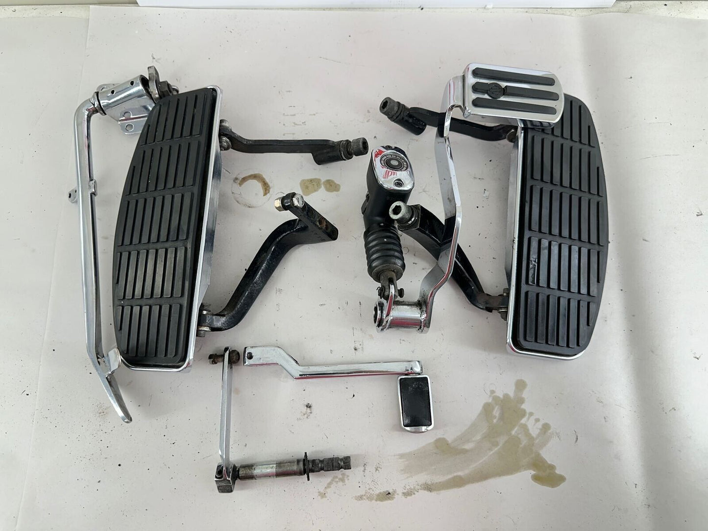 1999 HARLEY ELECTRA GLIDE Driver Floor Boards Shifter Brake Pedal + Master