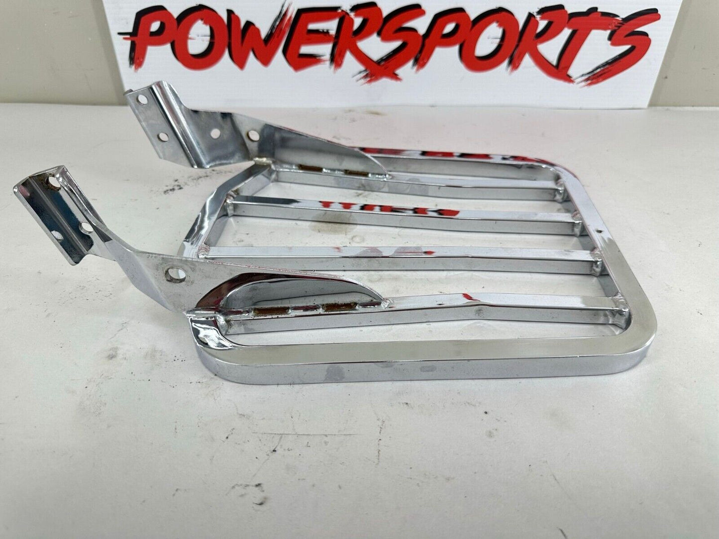 2003 HARLEY SOFTAIL Chrome Luggage Rack Sissy Bar Passenger Backrest