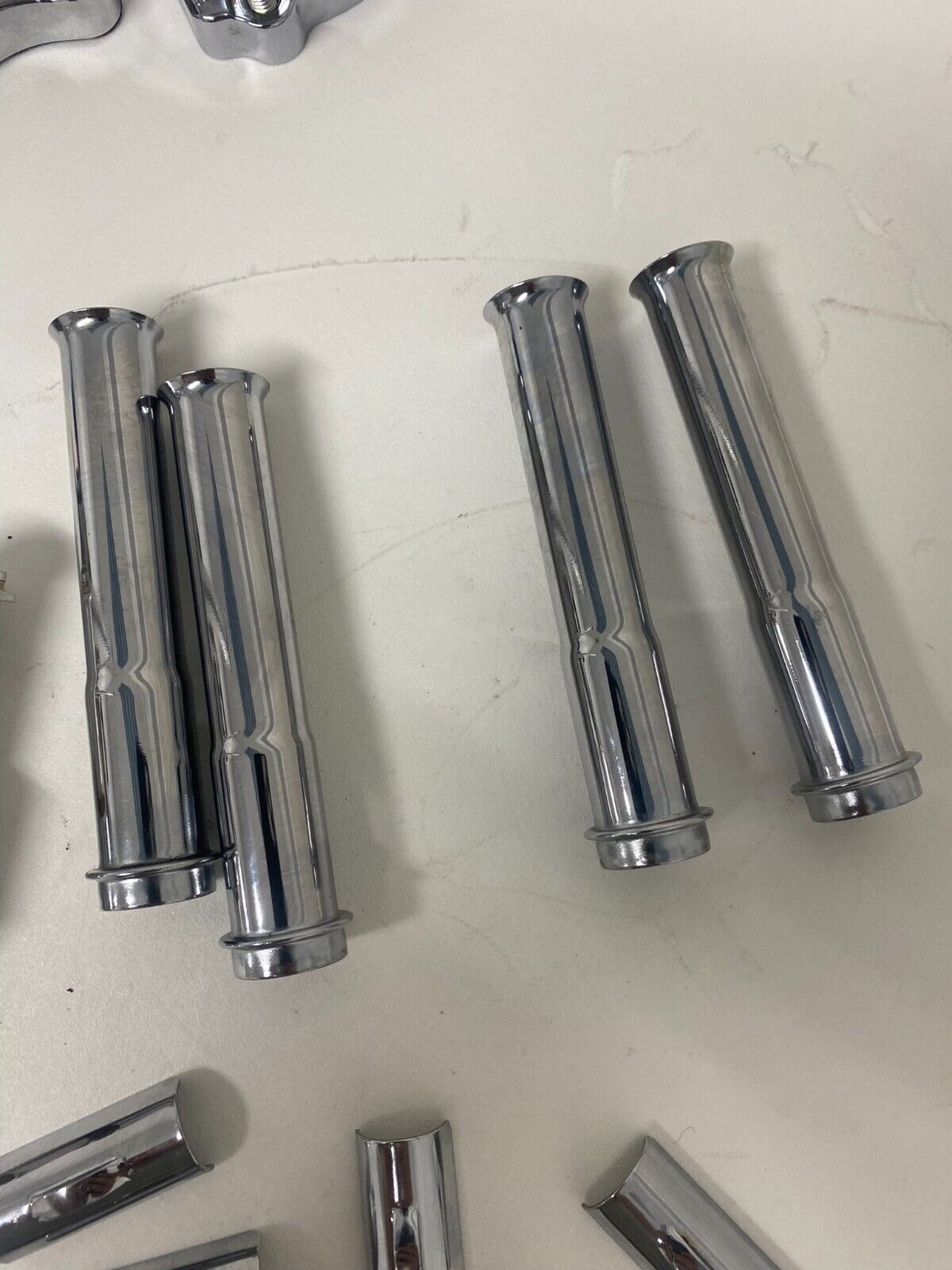 99-16 Harley Davidson Twin Cam Engine Motor Chrome Pushrod Cover Guards Cap