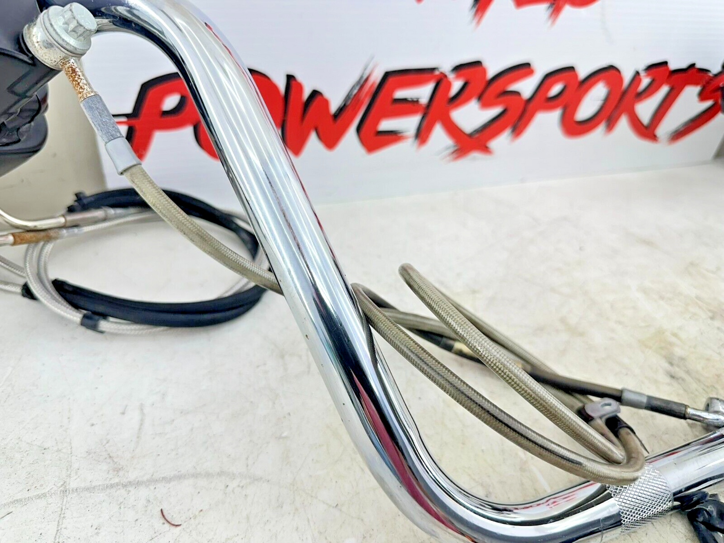 2002 HARLEY DYNA LOW RIDER Mini Apes Handlebars Hidden Wires Throttle + Clutch