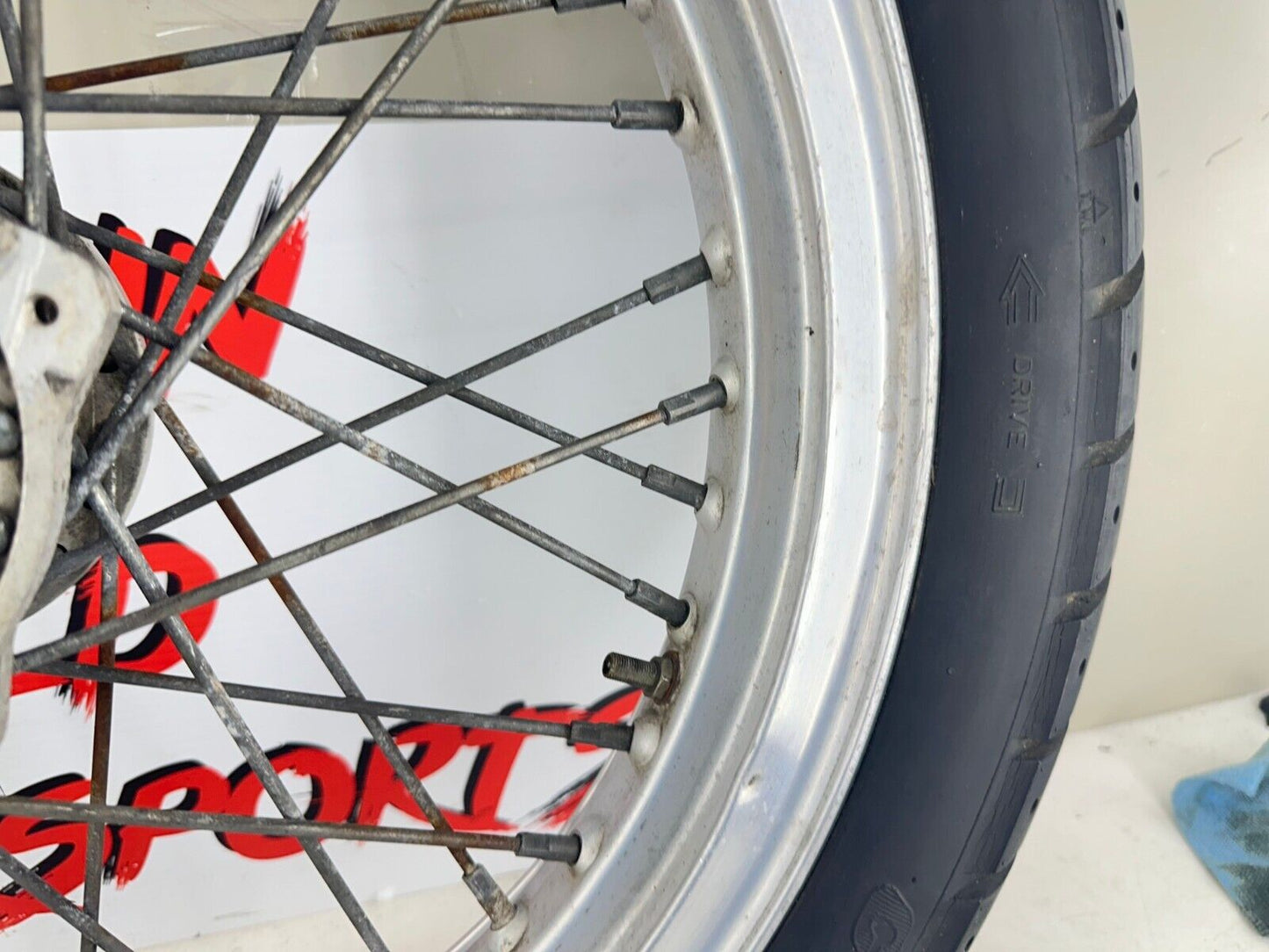 2003 Harley Davidson Sportster 99 Down 19" Front Wheel Rim Spoke Laced