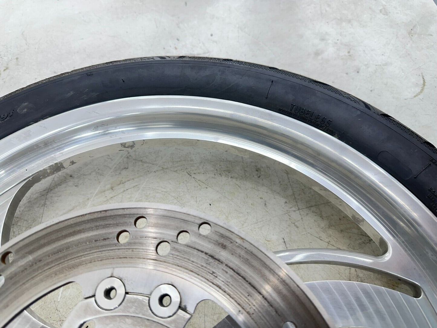 1999 HARLEY SOFTAIL 21" Front Wheel Rim Tire Mag 3 Spoke