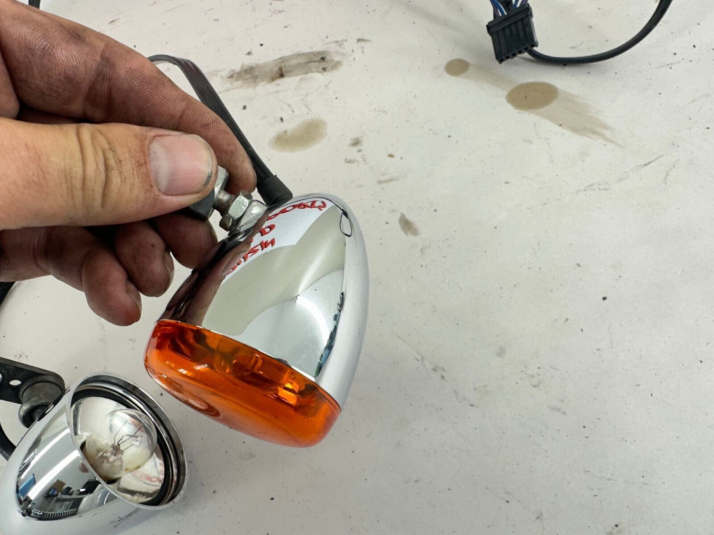 2003 Harley Davidson Sportster HandleBar Mounted Front Turn Signals