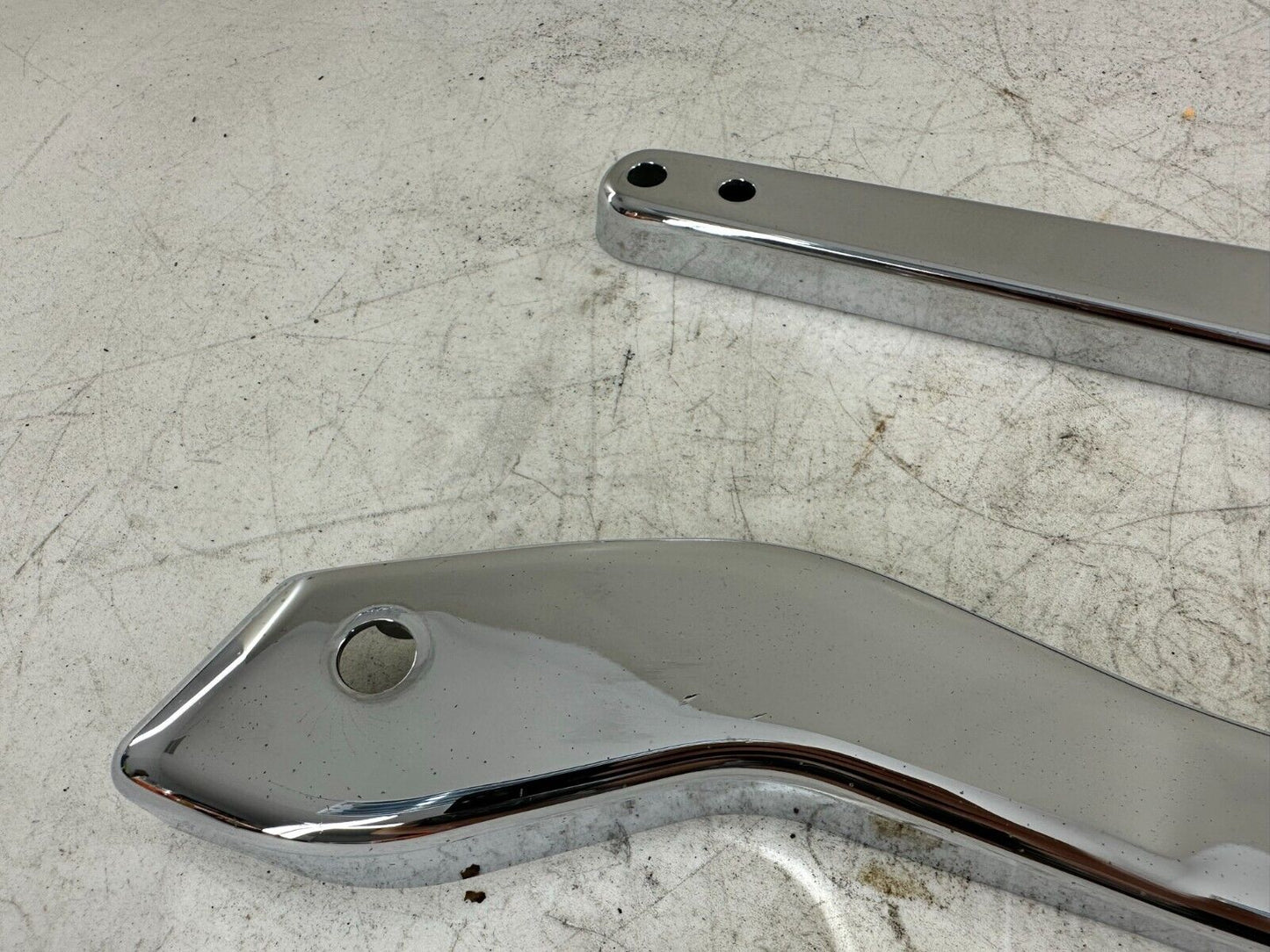 1999 HARLEY DAVIDSON DYNA CHROME RIGHT LEFT REAR FRAME STRUT ARM COVERS