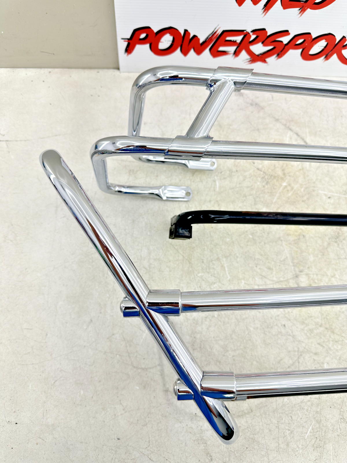 2003 HARLEY ELECTRA GLIDE classic Chrome Saddlebag Bumper Guard Muffler Brackets