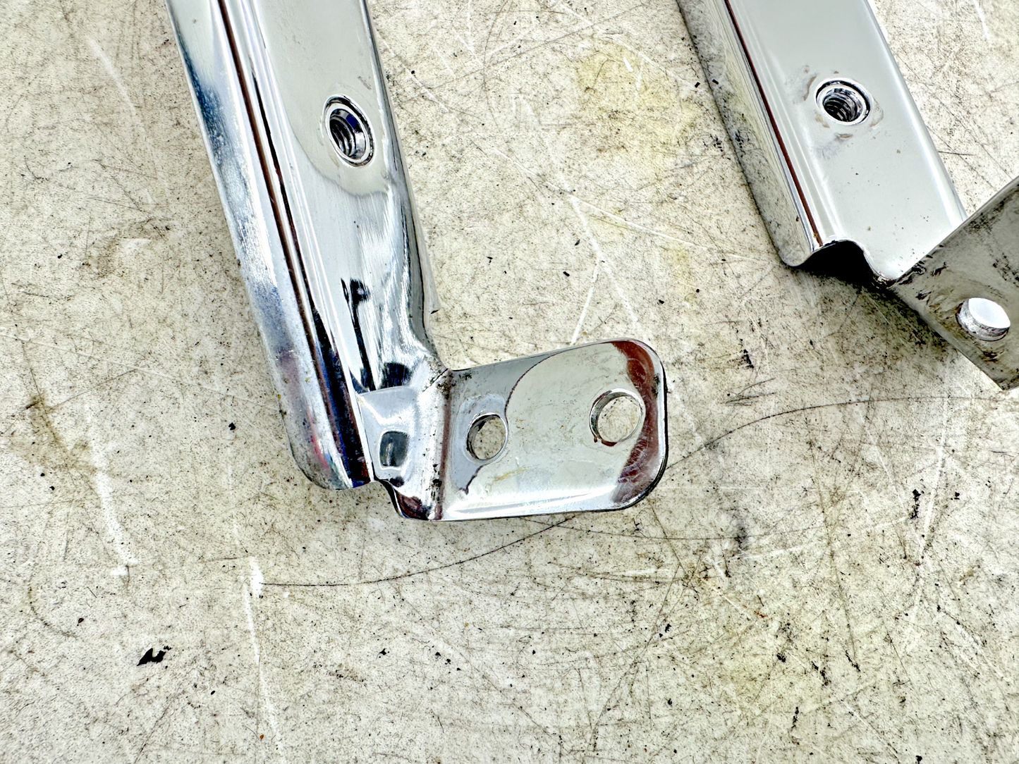 2003 HARLEY ELECTRA GLIDE classic Chrome Saddlebag Mounting Frame Bars Bracket