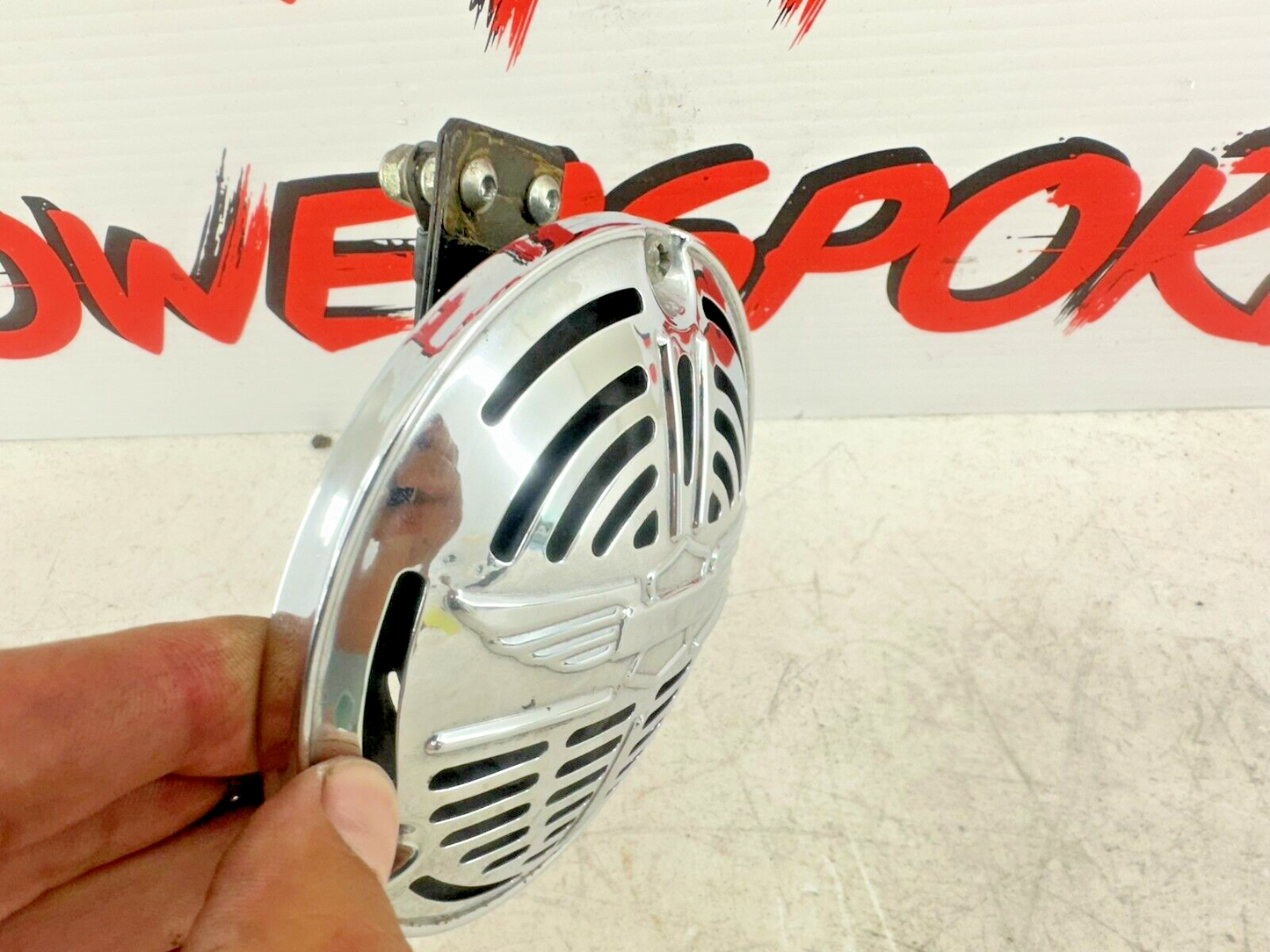 2001 HARLEY SOFTAIL FLSTS Heritage Springer Horn + Chrome Cover OEM