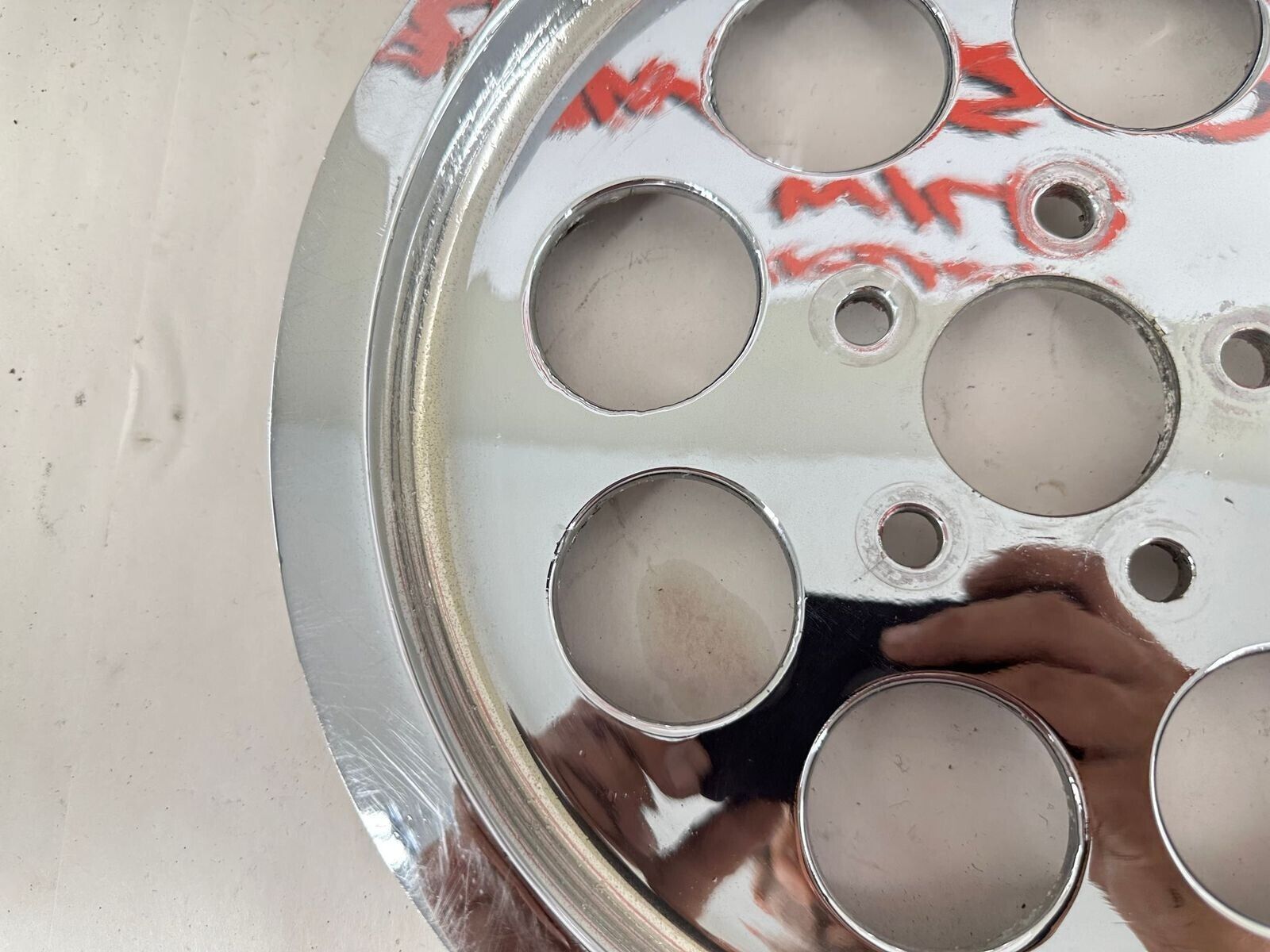 2000 HARLEY FLH ELECTRA GLIDE Chrome Rear Wheel Pulley Sprocket Gear