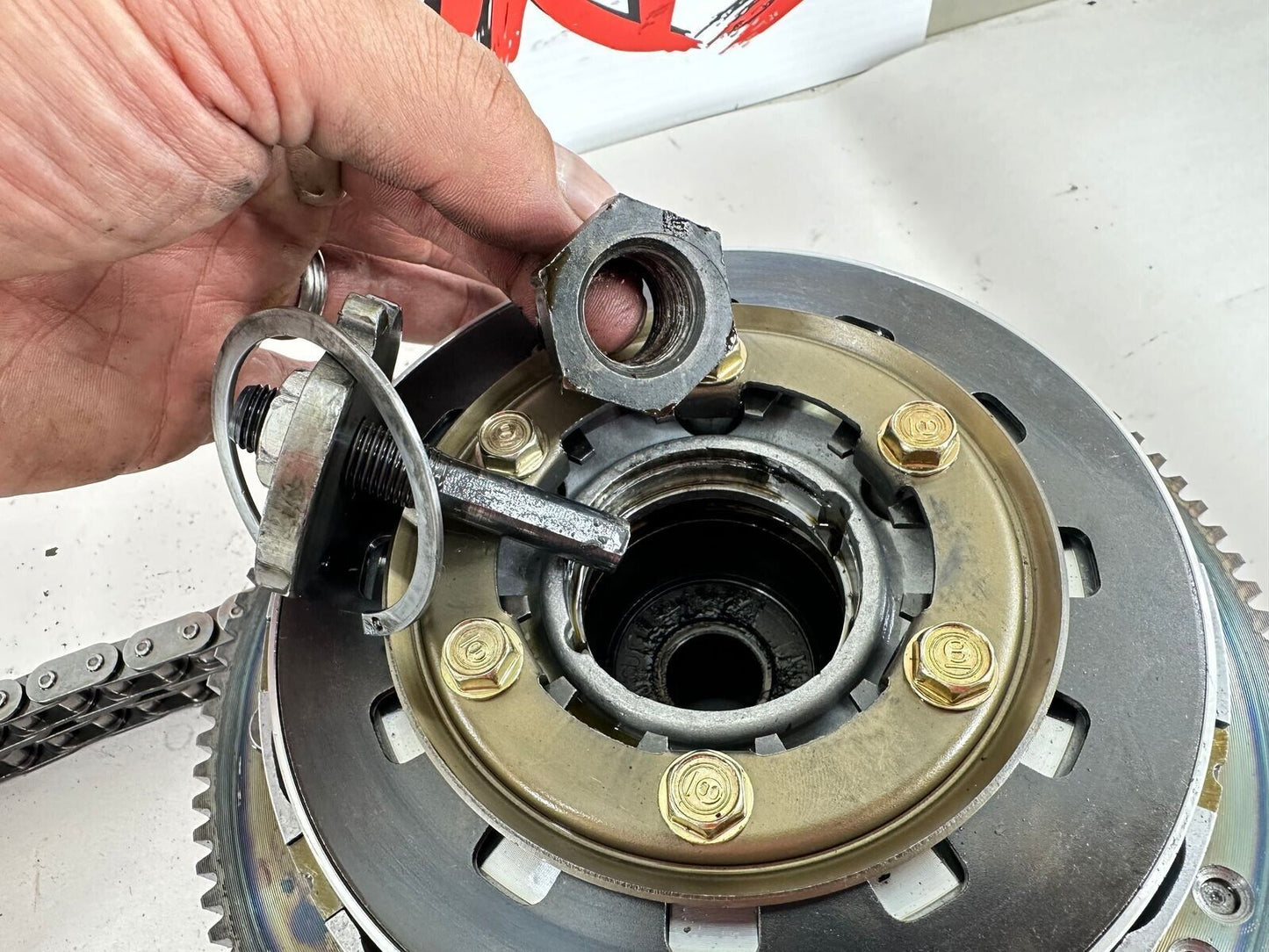 1999 HARLEY ELECTRA GLIDE Primary Clutch Chain Gears Basket