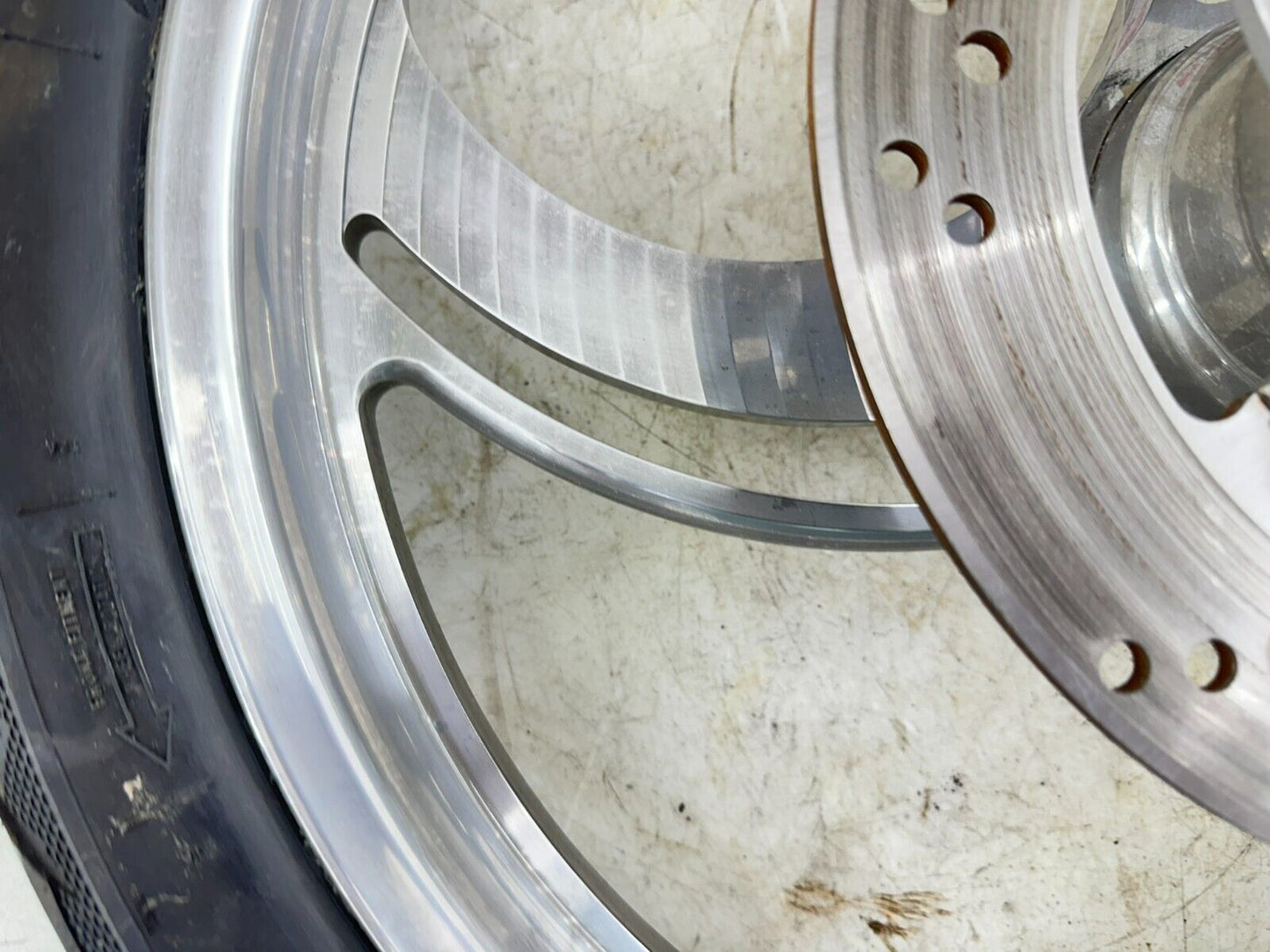1999 HARLEY SOFTAIL 21" Front Wheel Rim Tire Mag 3 Spoke