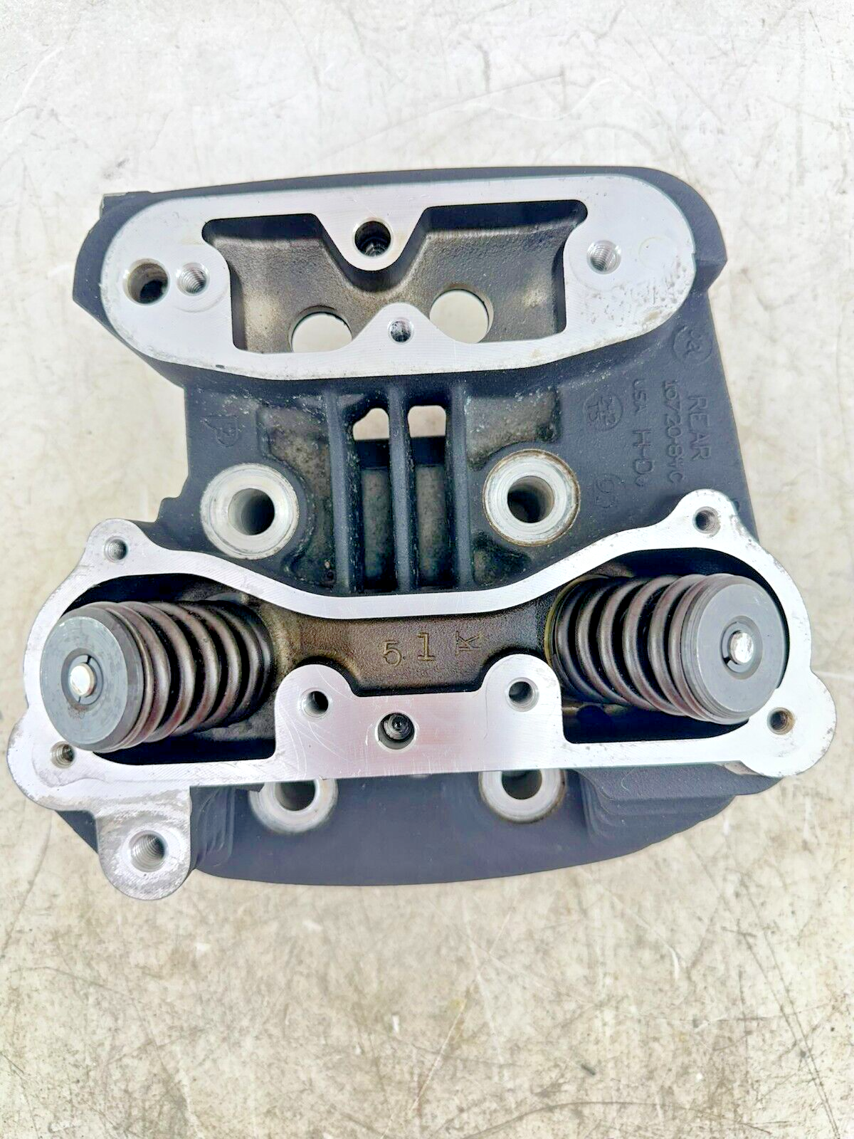 1995 HARLEY SOFTAIL EVO Engine Motor Rear Cylinder Head w/ Valves 16720-84C